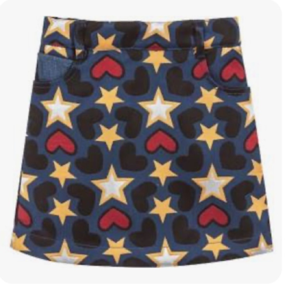 Stella McCartney | Americana Girl’s Deanna Tapestry Skirt In Navy STARS | 14